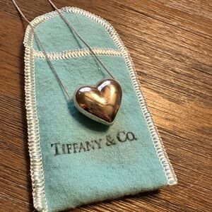 Tiffany & Co. Sterling Silver Heart Pendant Necklace